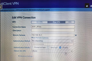 Fortinet NSE 4 7.2 — Remote Access IPSec Tunnel