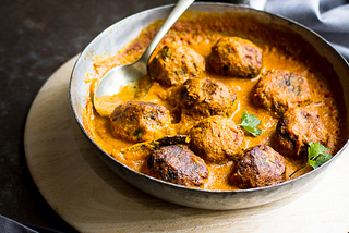 Zucchini Koftas in Coconut Sauce
