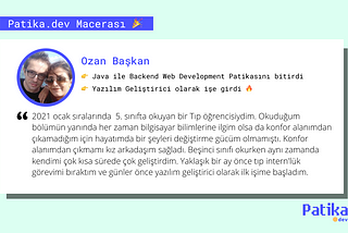 Tıp Fakültesi Öğrenciliğinden Yazılım Geliştiriciliğe: Ozan Başkan’ın Hikayesi