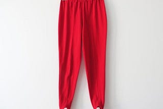 Red Stirrup Pants