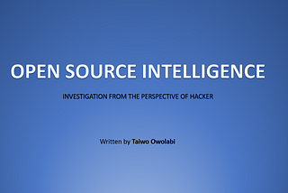 OSINT Field Handbook