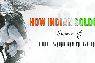 Life is tough at the Siachen glacier.