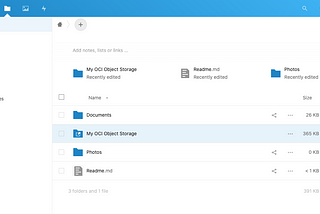 Using OCI Object Storage with Nextcloud