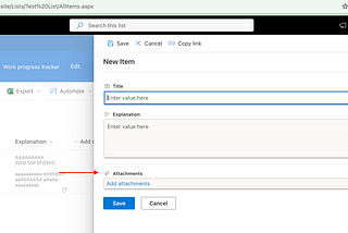 Rename SharePoint Attachments Column