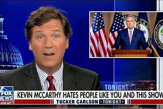 Tucker Carlson Starts a War with Kevin McCarthy