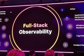 Full Stack Observability slide from Splunk .conf24.