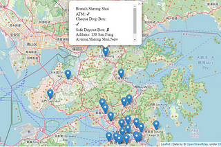 Branch Network Visualization with geocoding