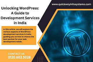 Unlocking WordPress: A Guide to Development Services in India