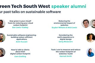 Green Tech South West Alumni: Our past talks on sustainable software
