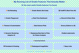 My Running List of Gradio Features That Actually Matter