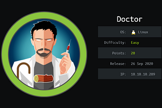 HackTheBox Writeup — Doctor