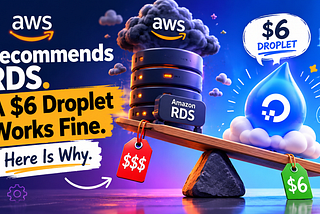 AWS Recommends RDS. A $6 Droplet Works Fine. Here Is Why.