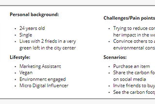 (Define) Challenges, Personas and Scenarios