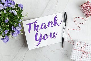 You Can Create Change With A Simple Thank You