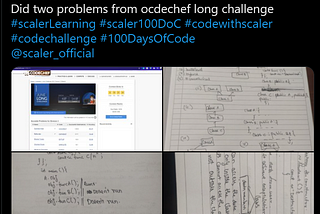 100 Days of Code Challenge with Scaler