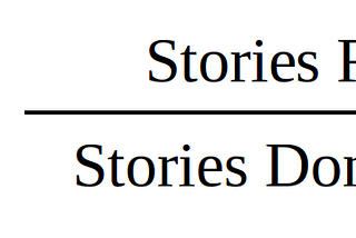 Projection = Stories Remaining divided by Stories Done This Week