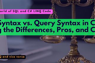 When diving into C# LINQ code, developers often encounter two primary ways of expressing queries: Method Syntax and Query Syntax. Each of these approaches has its own set of advantages and trade-offs, catering to different coding styles and scenarios. In this blog post, we’ll explore the key differences, pros, and cons. LINQ Me Up (www.linqmeup.com) helps developers to save time converting/creating LINQ code and supports both method and query syntax.
