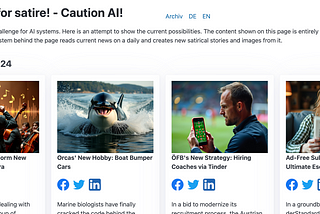 Watch out for satire! — Caution AI!