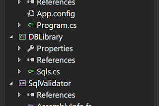 Using  F# to verify sql queries in C# projects at build time