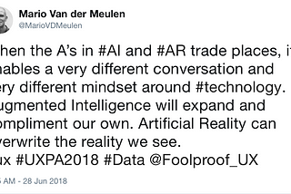 Yes, I gave a twit: When the A’s in #AI and #AR trade places