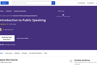 Improve Public Speaking Skills Online