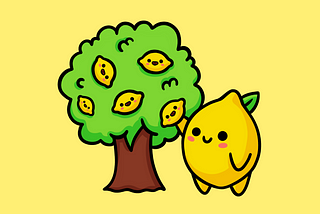 Lemon picking lemons from a tree