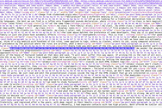 Rewriting a Medium Webpage by Hand — 1 MB becomes 90 kB