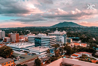 Photo of the city centre of the commerical city Blantyre in Malawi