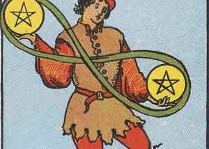 Two of Pentacles — Jupiter in Capricorn