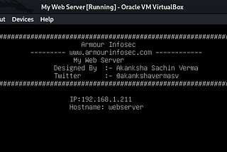 MY WEB SERVER: 1 | Vulnhub Walkthrough