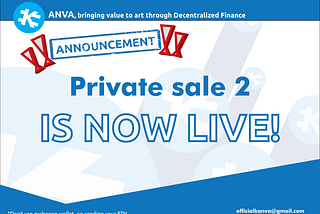 PRIVATE SALE 2 IS NOW LIVE!