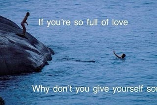 please, save yourself too