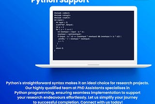 Implementation Service | Python support | PhD Assistance