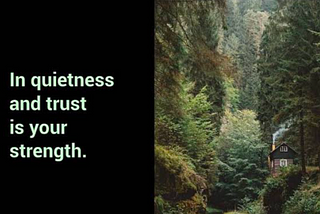 BEAUTY IN QUIETNESS