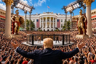 Trump presiding over his bread and circuses at Freedom 250