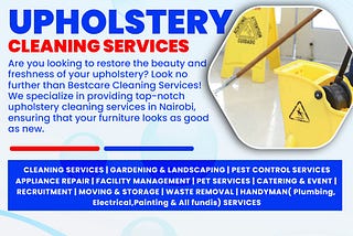 Upholstery Cleaning Services in Nairobi