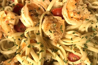 Garlic Shrimp Pasta — Main Dishes — Shrimp