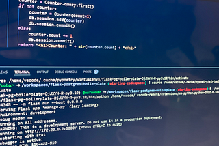 Codespace screen