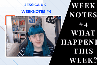 Video screenshot showing my face and the words “What happened this week”