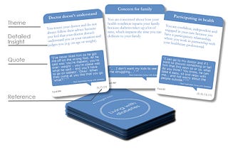 Health Experience Insight Cards: Living with diabetes Edition