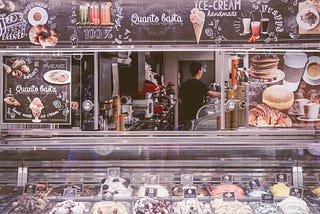Italian ice cream shop