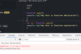 Difference between Function Declaration(or Function Statement) and Function Expression in…