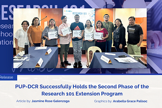 PUP-DCR Successfully Holds the Second Phase of the Research 101 Extension Program