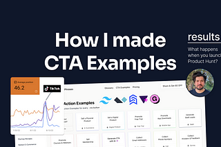 How I made CTA Examples and What happens when you launch on Product Hunt?