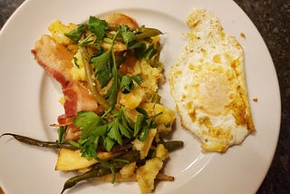 Bubble and Squeak with a side of fried egg