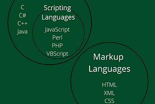 What are Programming, Scripting, and Markup languages?