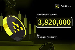 CoinHome Announcement Regarding CHR Token Burn