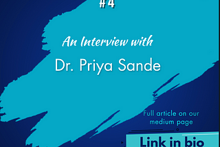 Interview  with Prof. Priya Sande