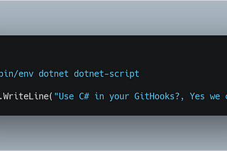 Using C# code in your git hooks