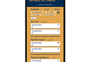 DC Menu App